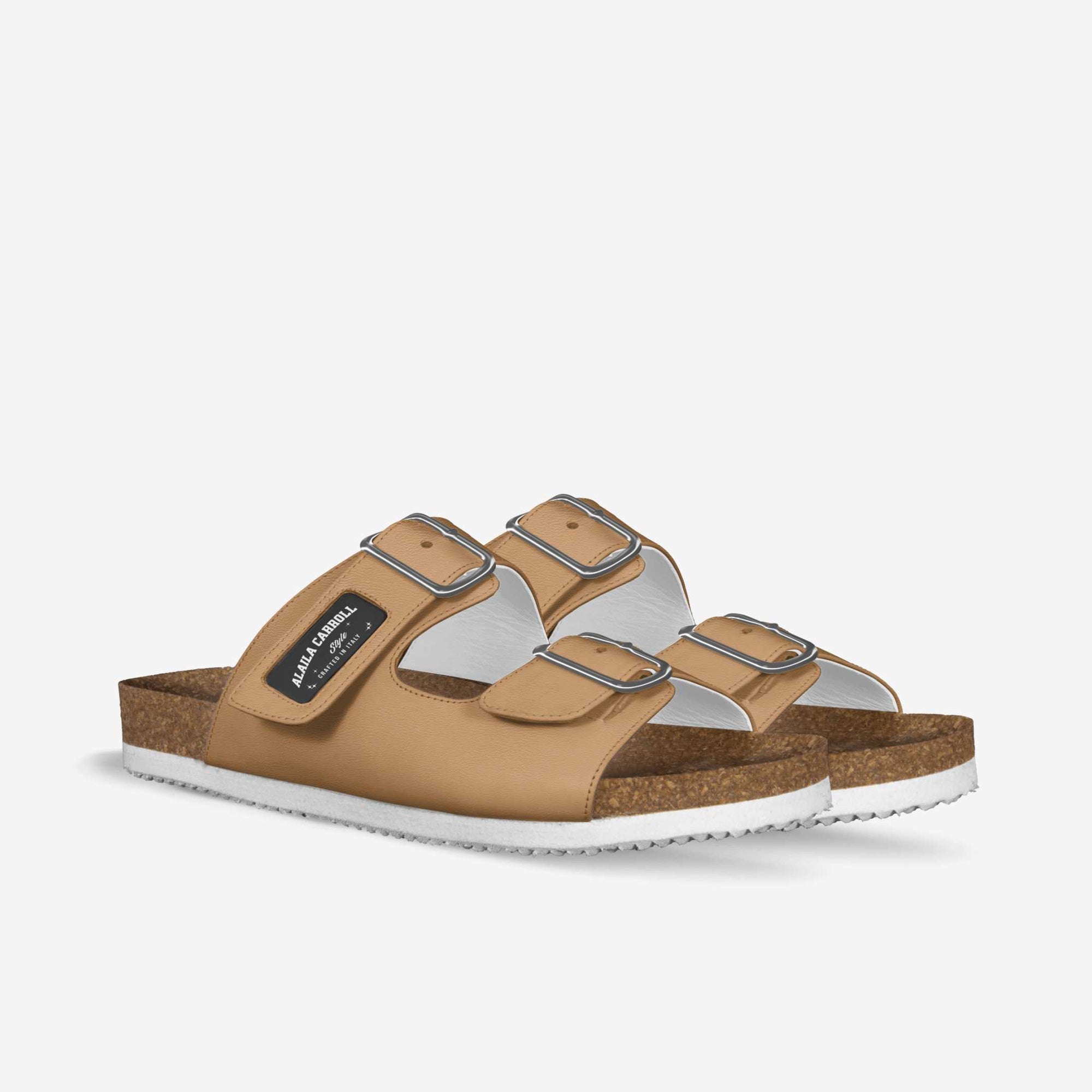 BELT SANDAL – Dark Beige Leather