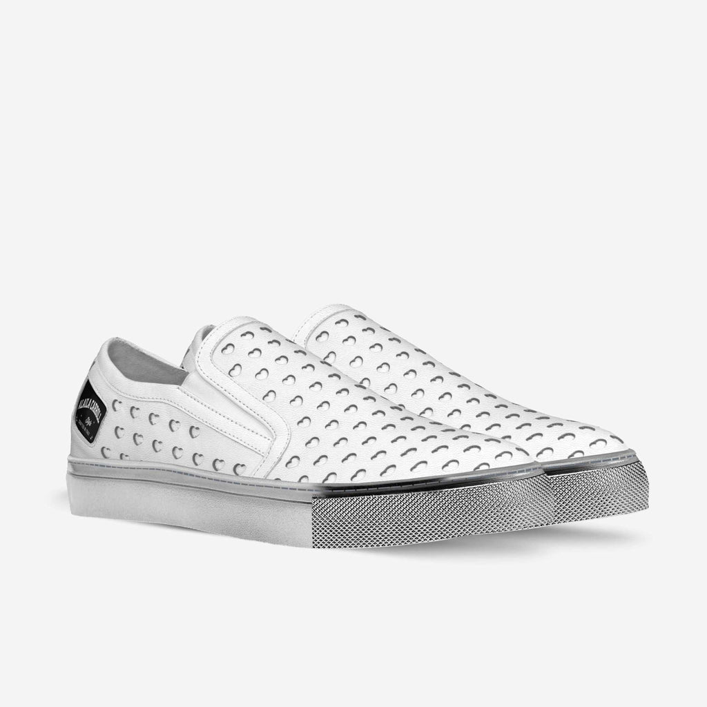 Bridal Hearts Slip-On WHITE & SILVER
