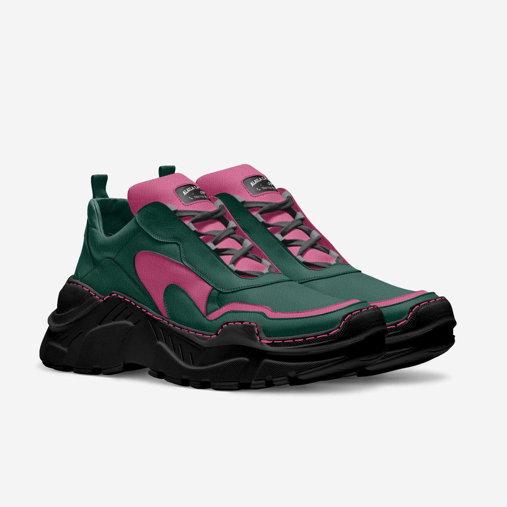 Sculpture Sport Sneaker Pink & Green