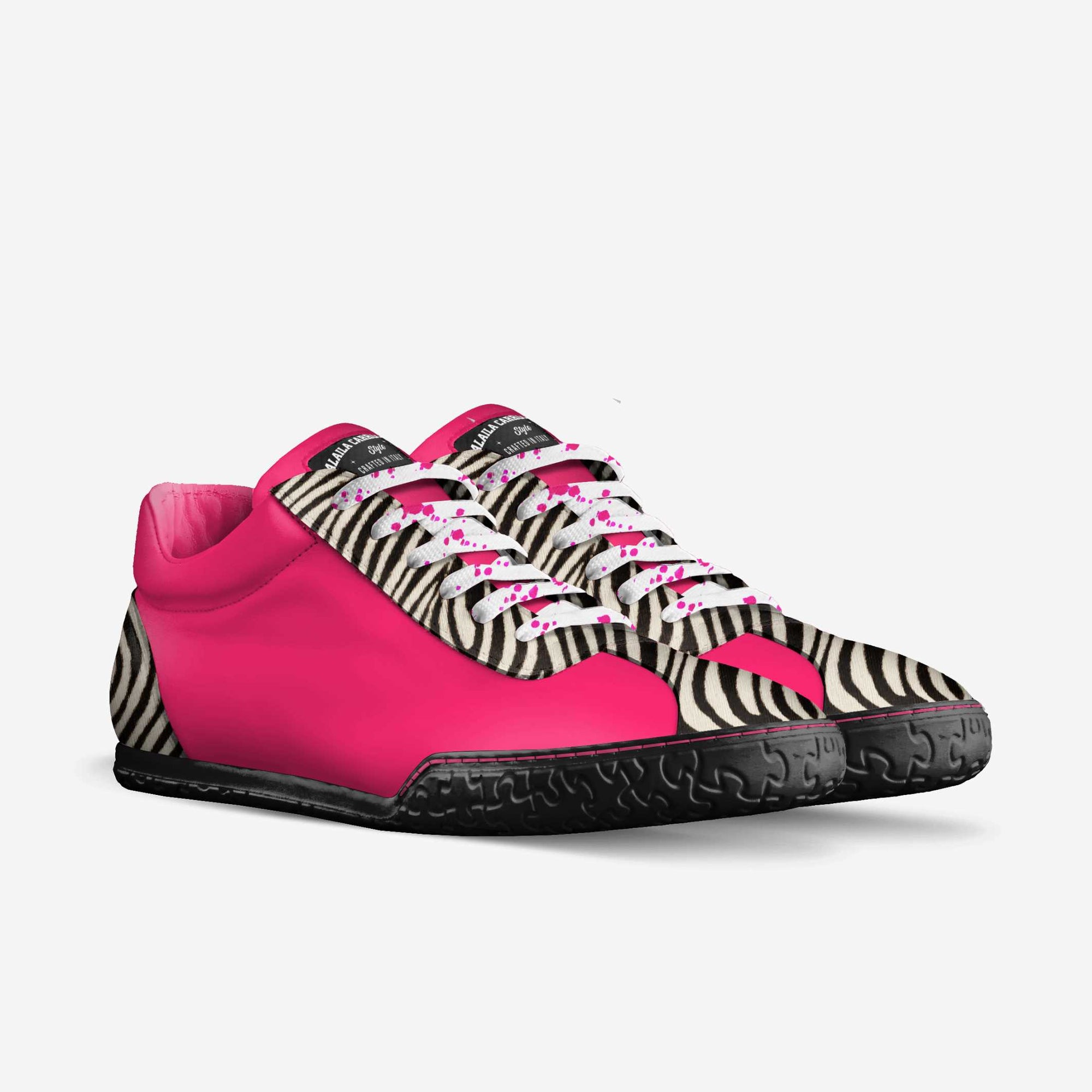 Sporty Low Top Pink & Zebra