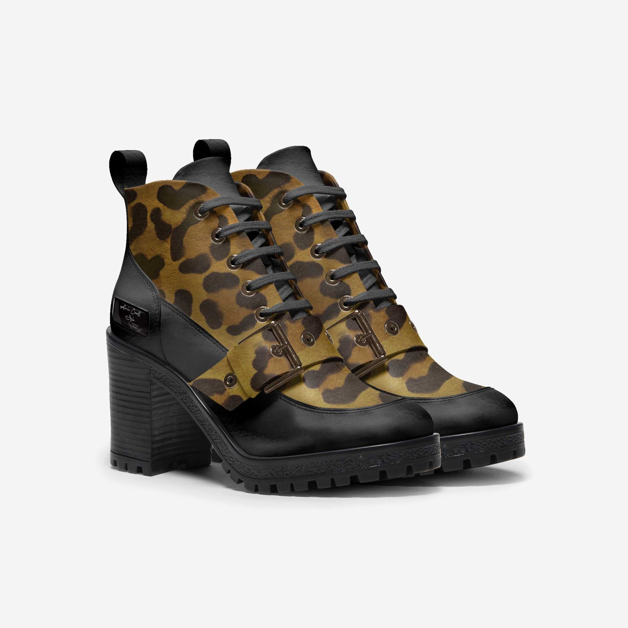 Laced Sporty Boot Black & Jaguar