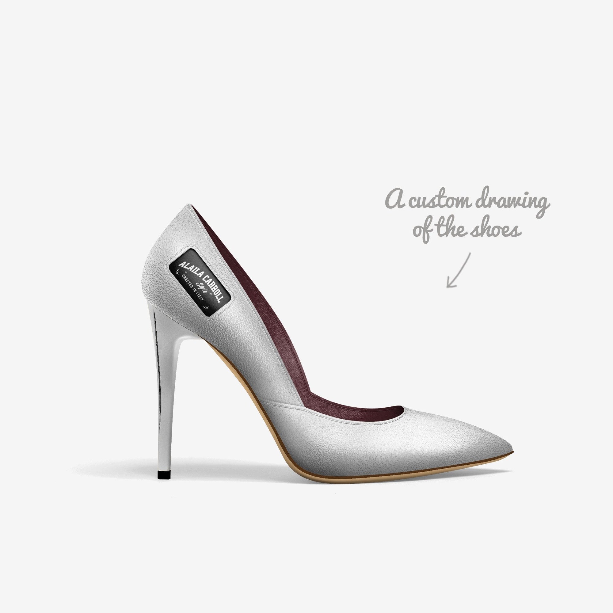 Simple Cut High Heel Silver