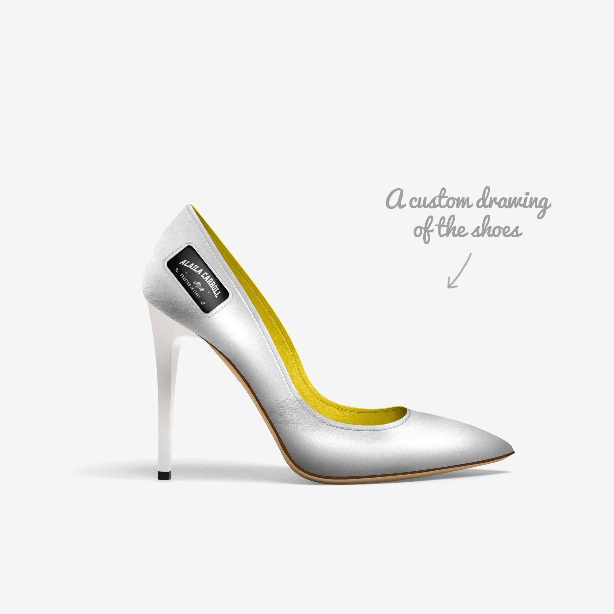 FULL CUT HIGH HEEL – White