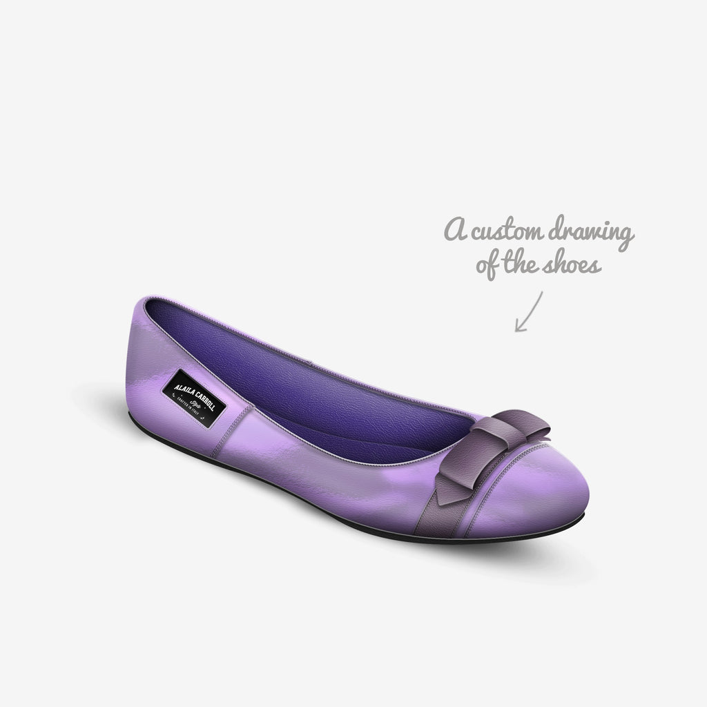 Bow Ballerina Flat, Lavender | Elegant Italian Women’s Flats | Alaila Carroll Style