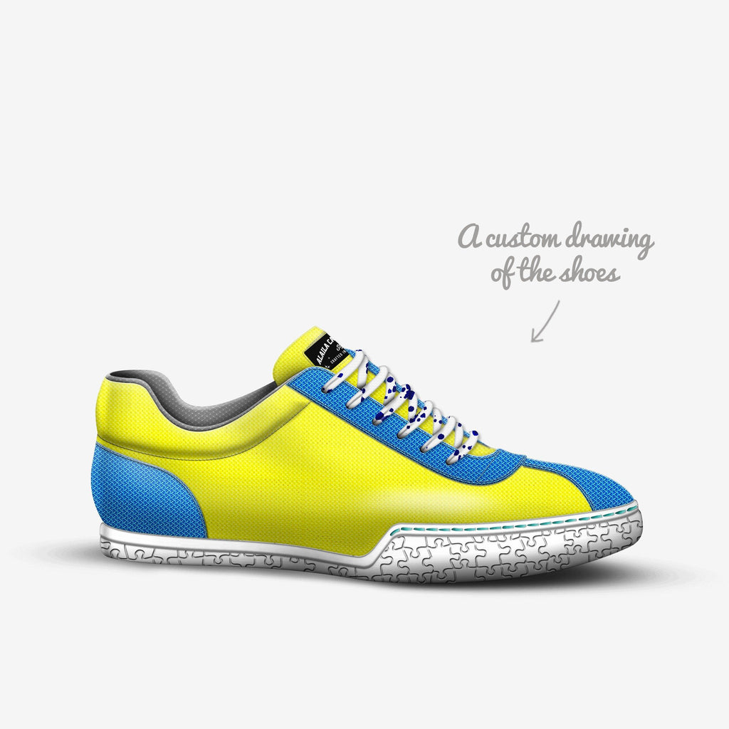 Sporty Low Top Yellow & Blue