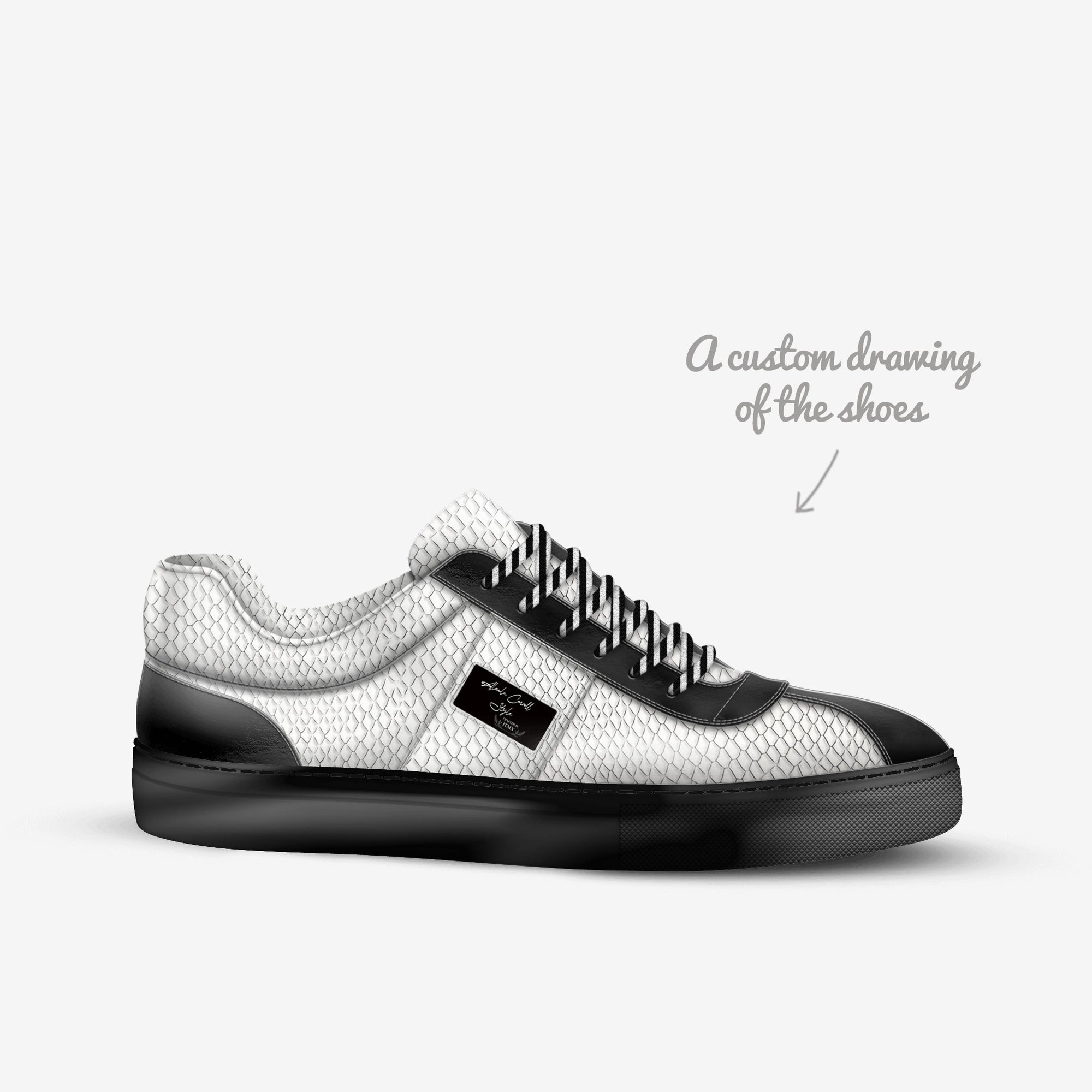 Minimal Low Top Black & White