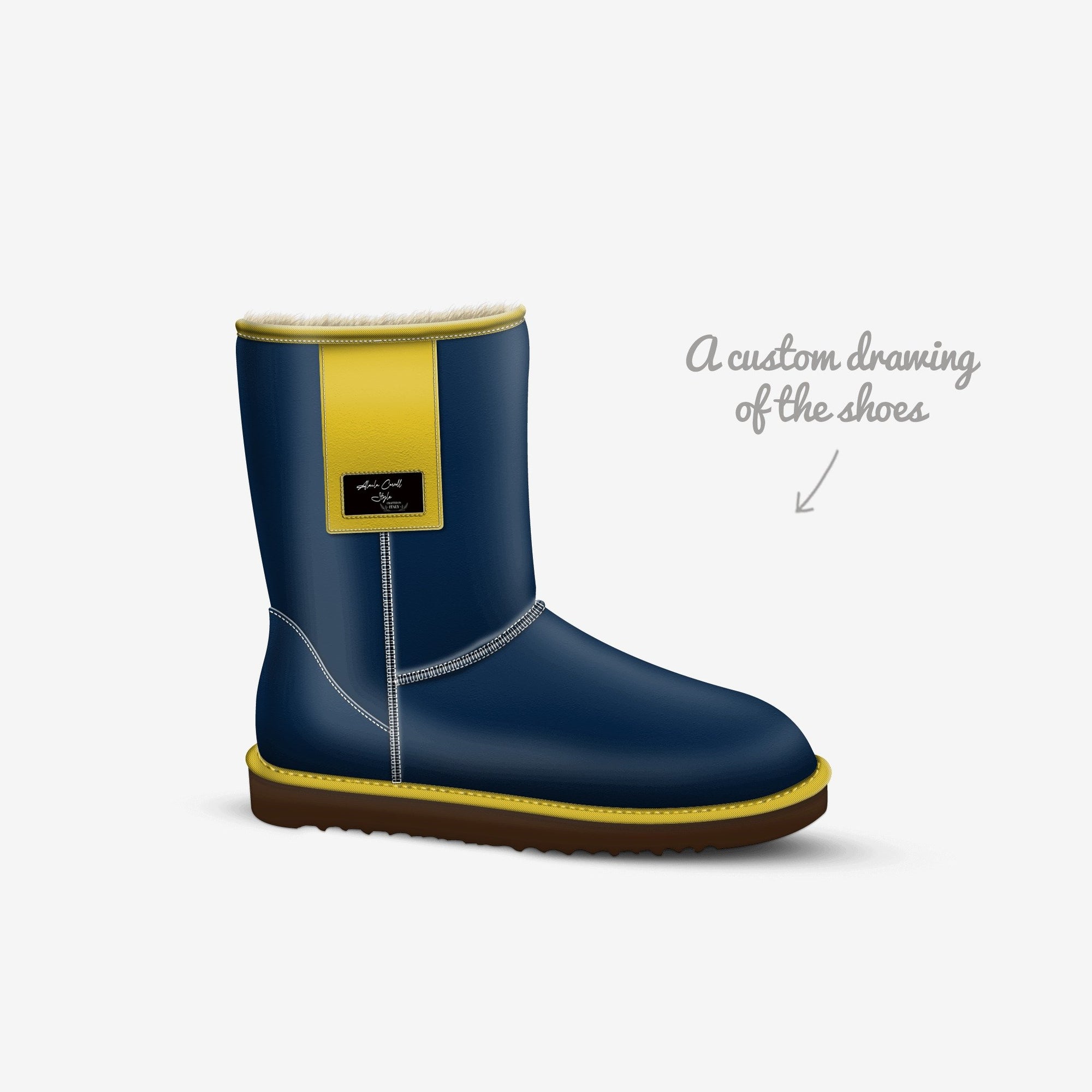 Flap Mid-Boot Navy & Muster