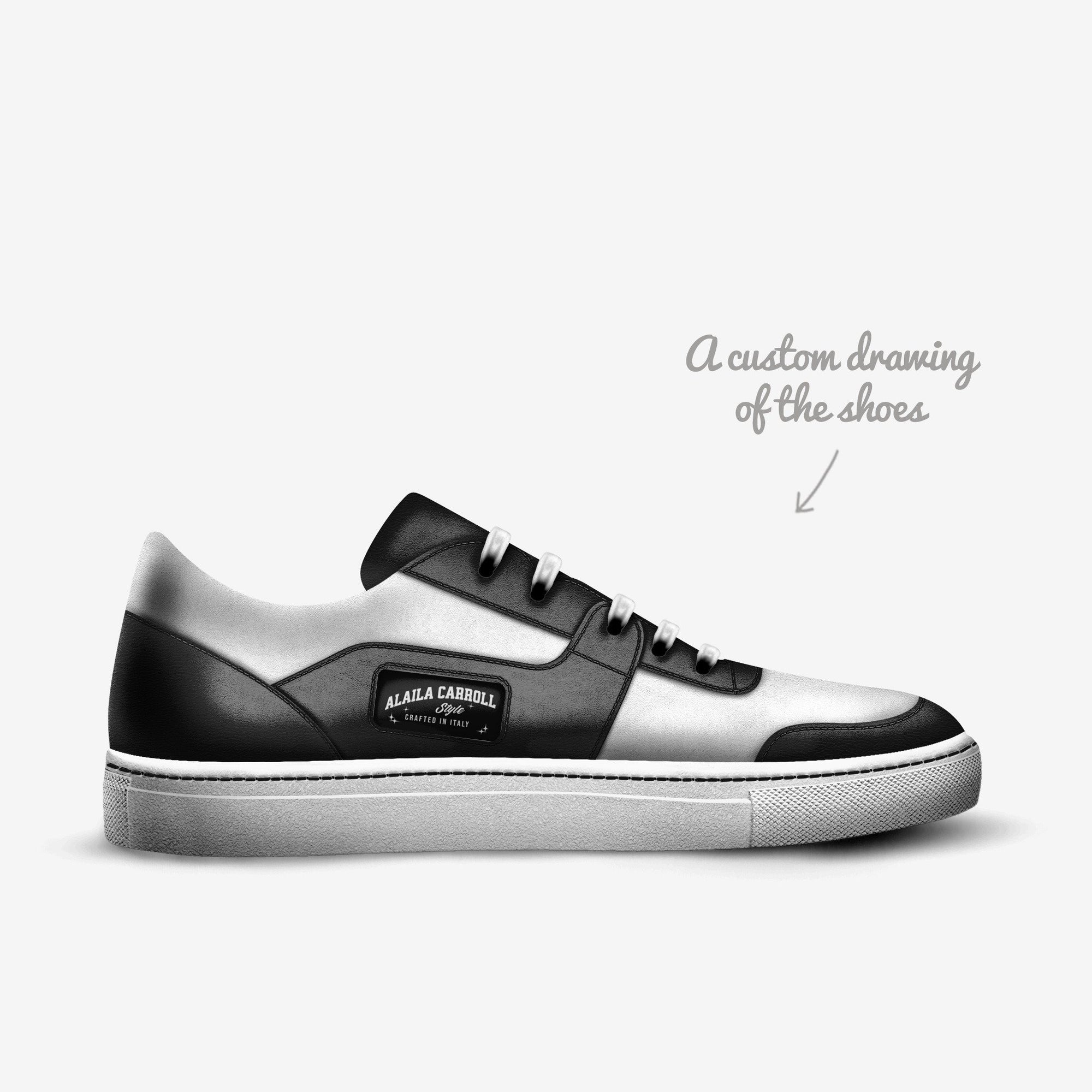 Retro Tennis Style Black & White