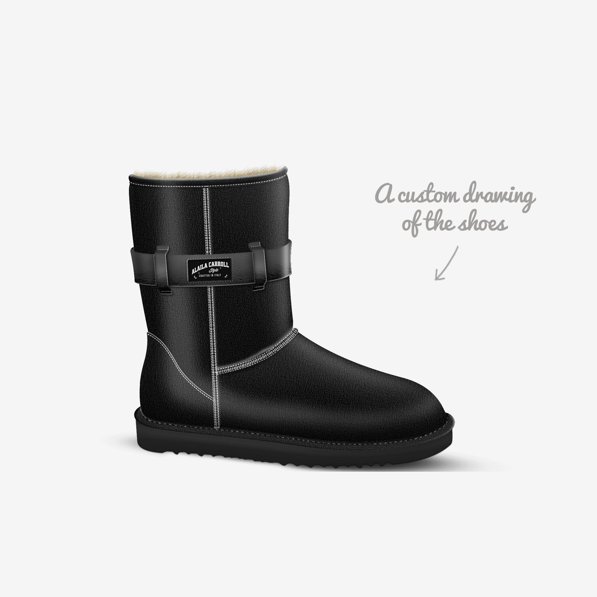 Belted Mid-Boot Black