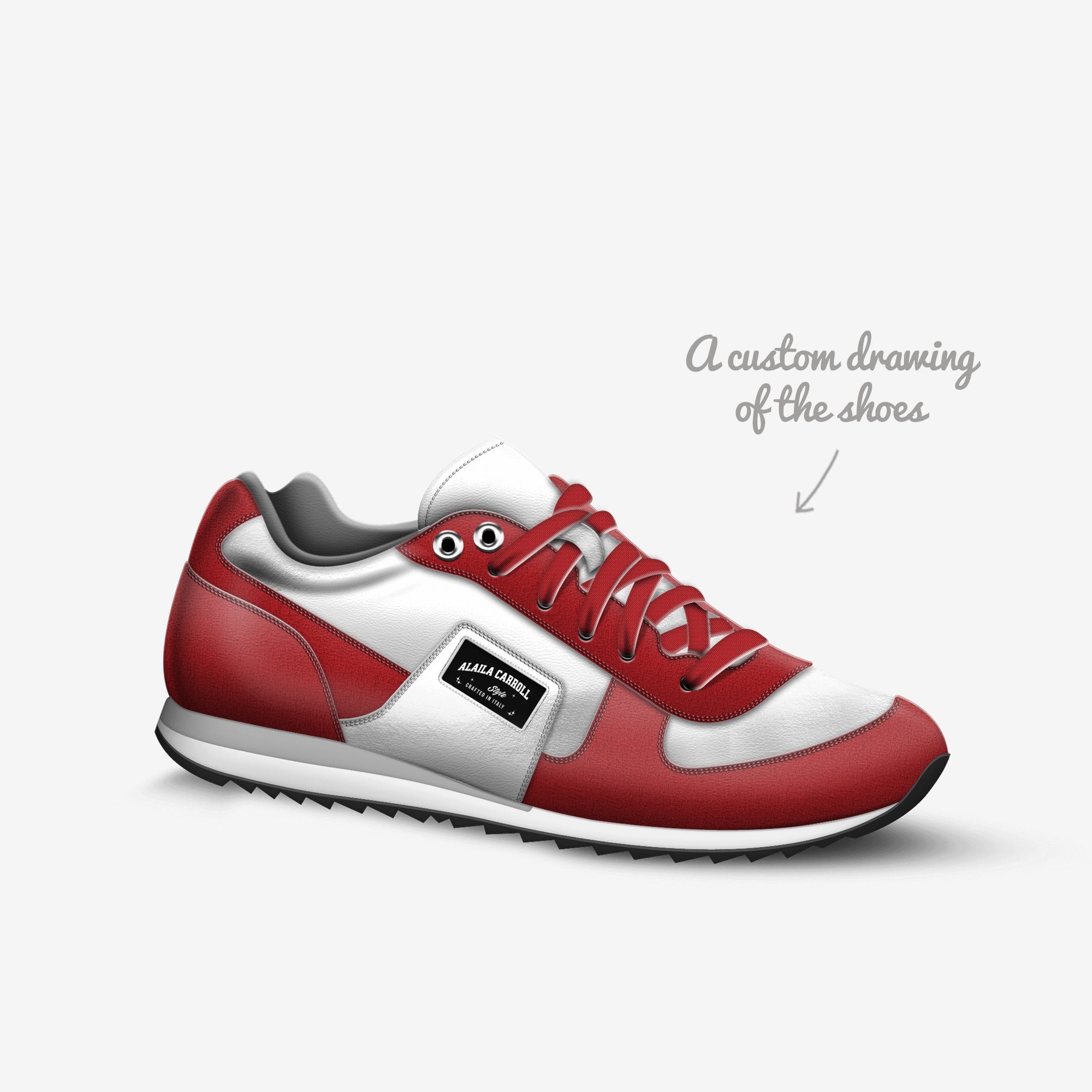Retro' Running Trainer Red & White