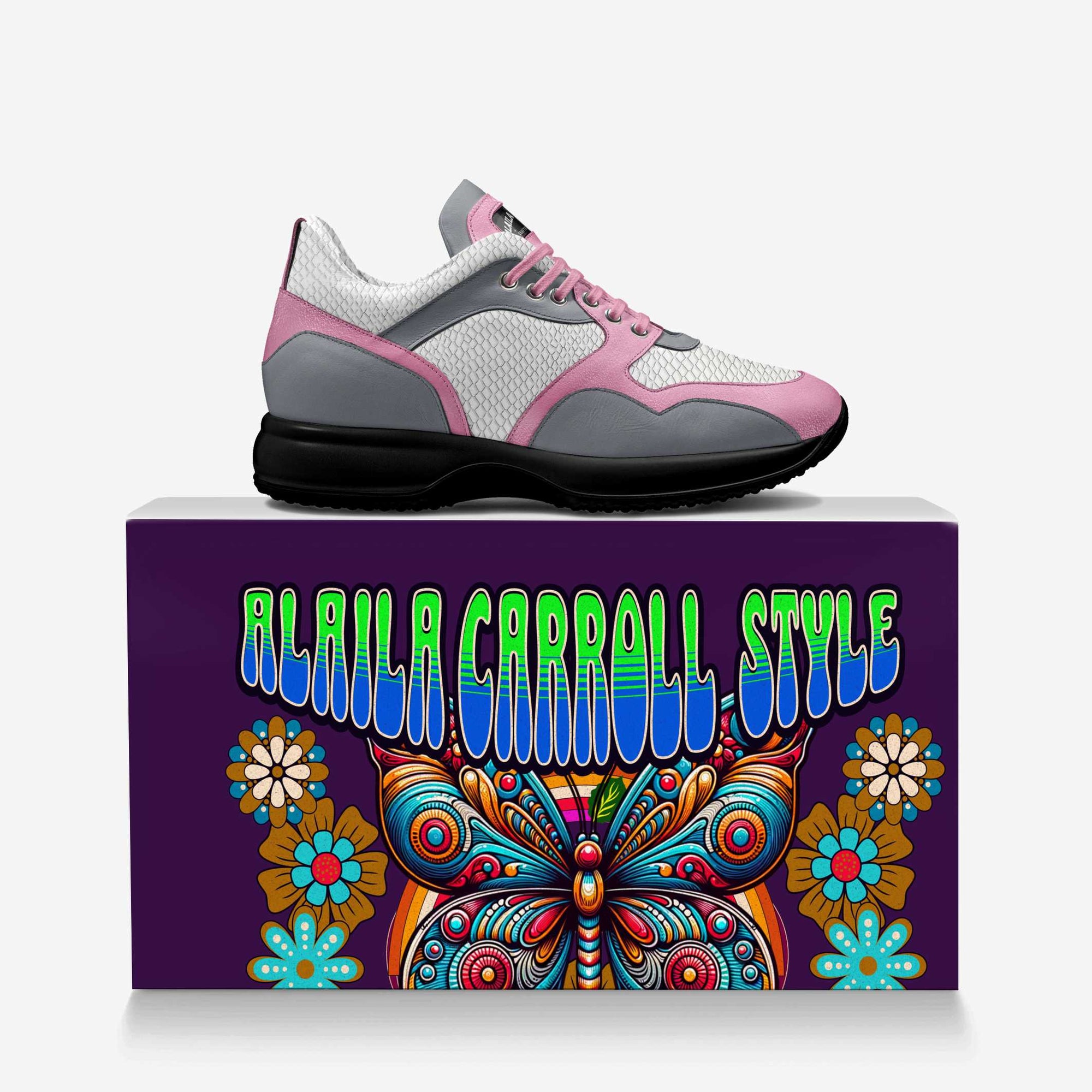WALKER LOW TOP White, Pink, & Grey
