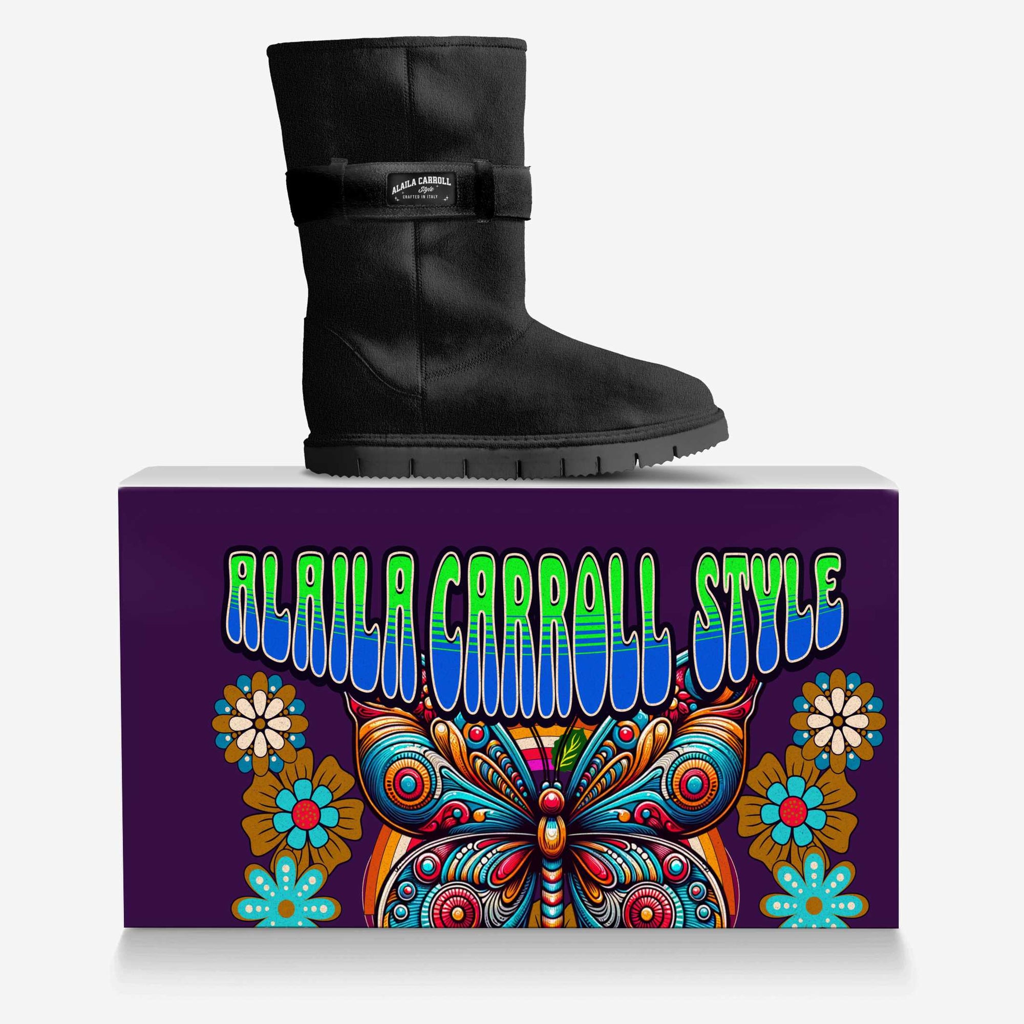 Belted Mid-Boot Black