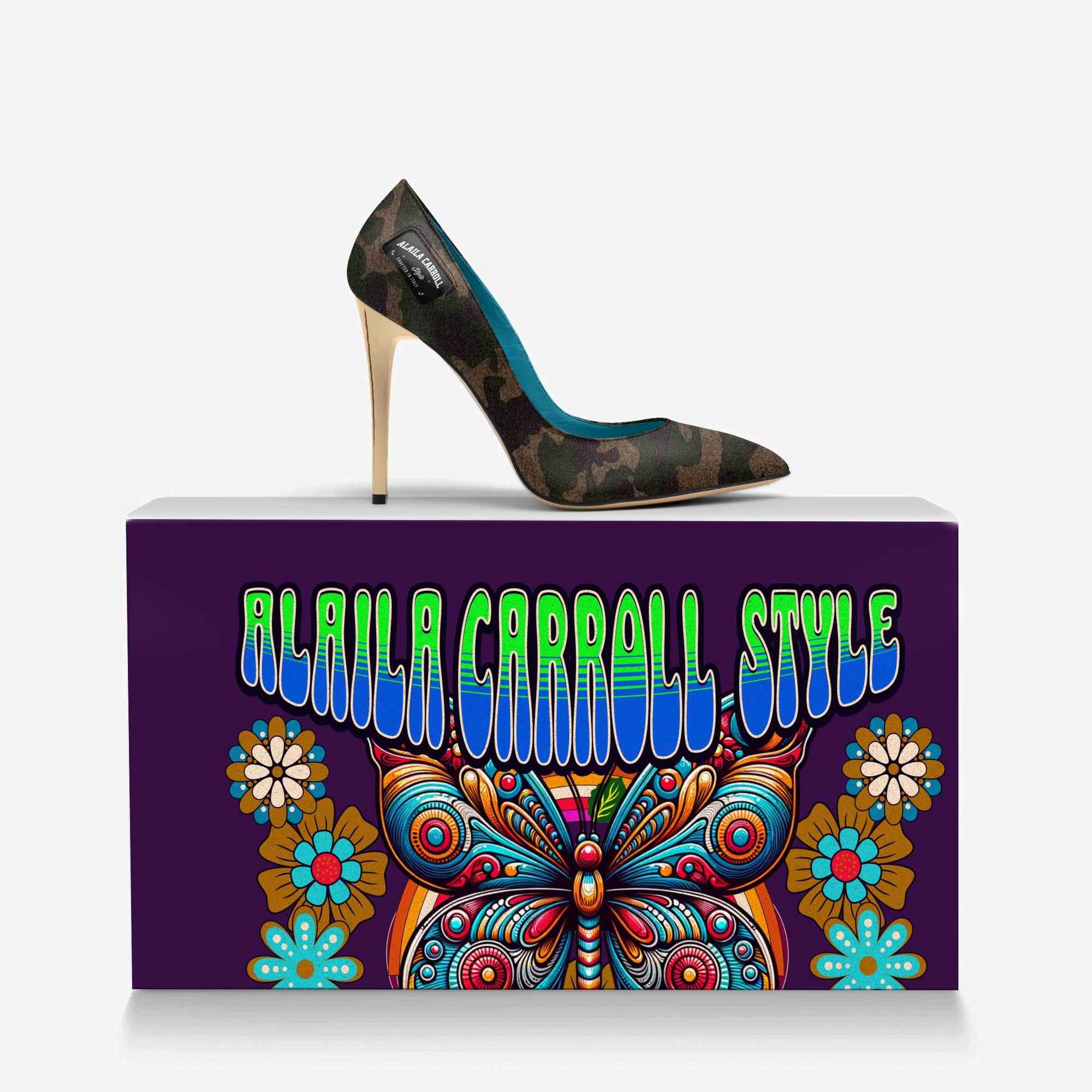 Full Cut High Heel Camo & Gold