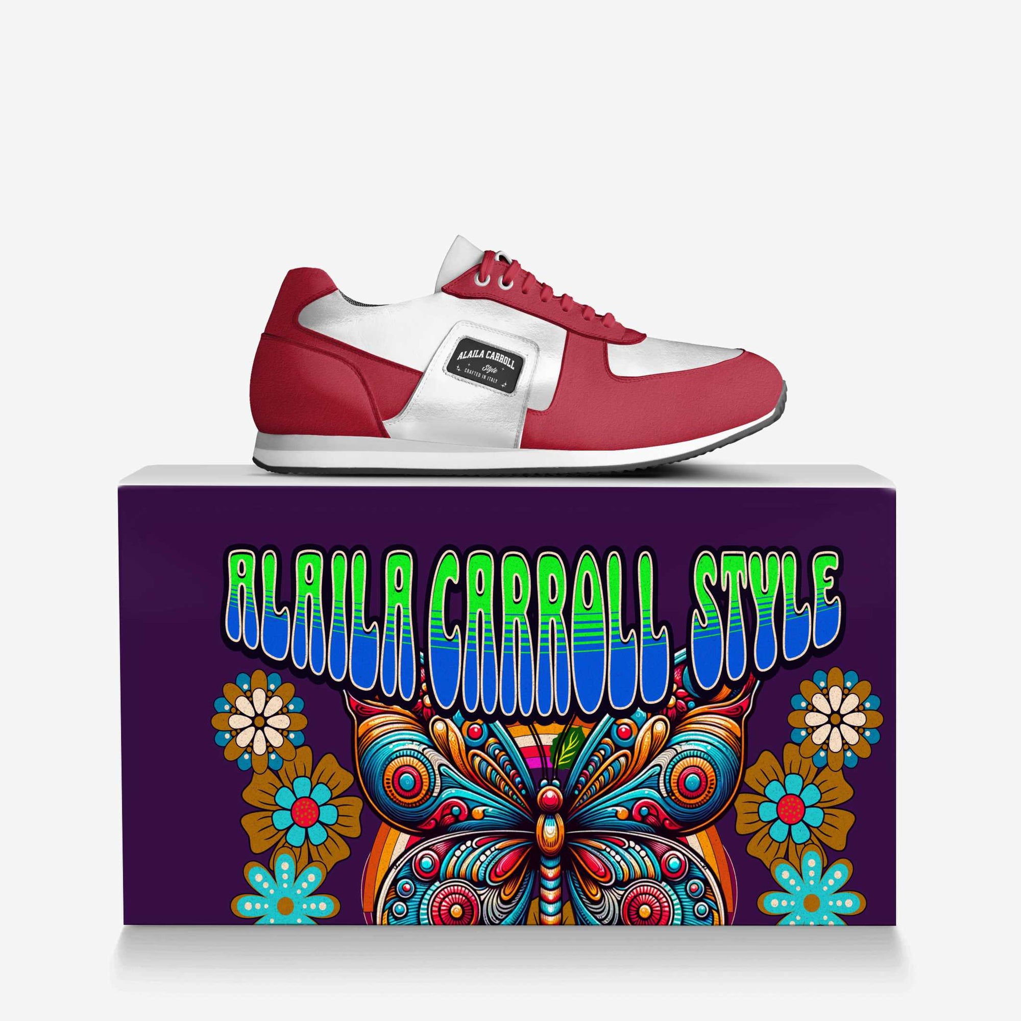Retro' Running Trainer Red & White