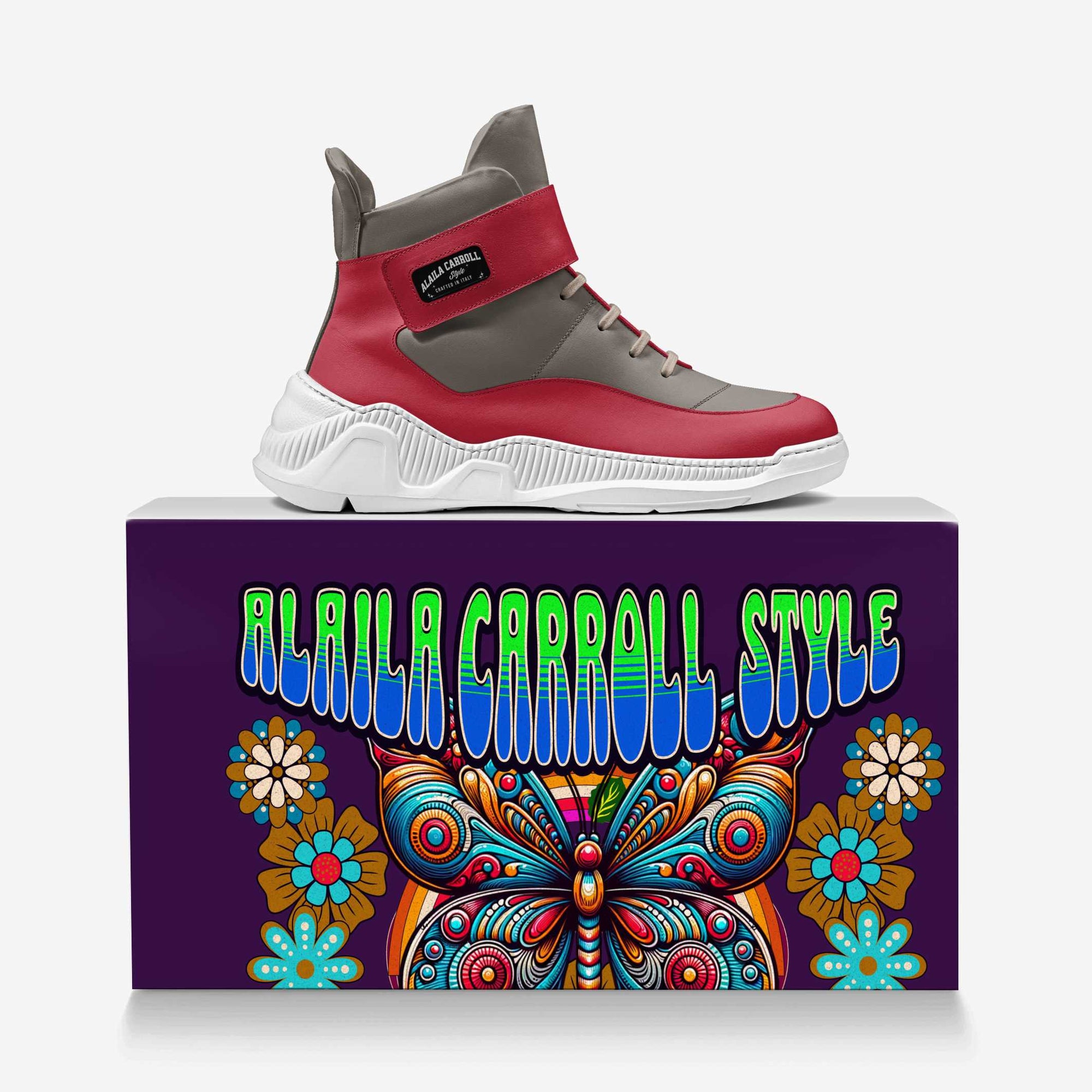 STRAP CHUNKY HIGH TOP Red & Earth Tone