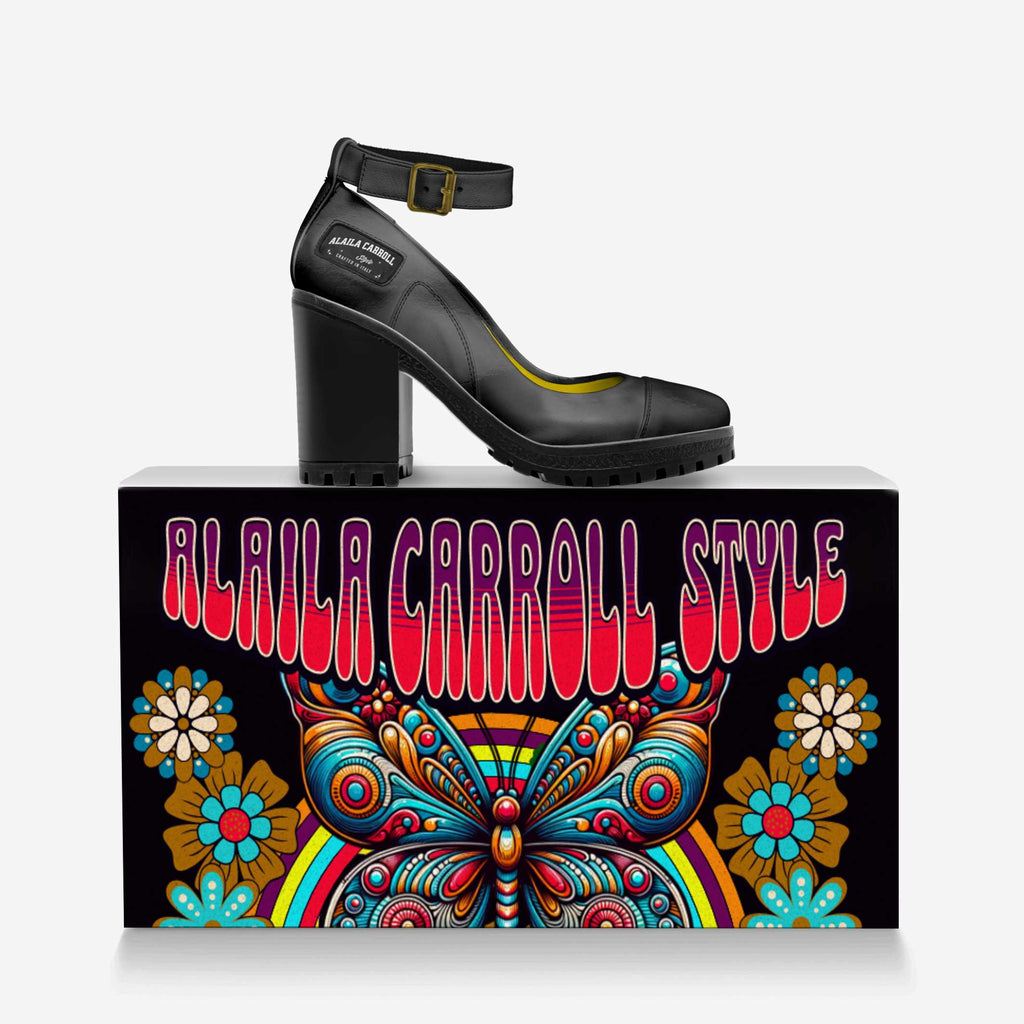 Ankle Strap Heel – Always Shining Varnish Black