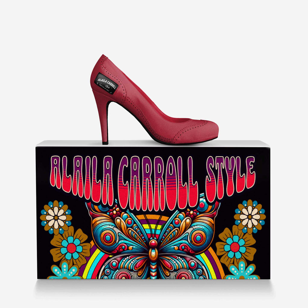 British High Heel – Red on Red