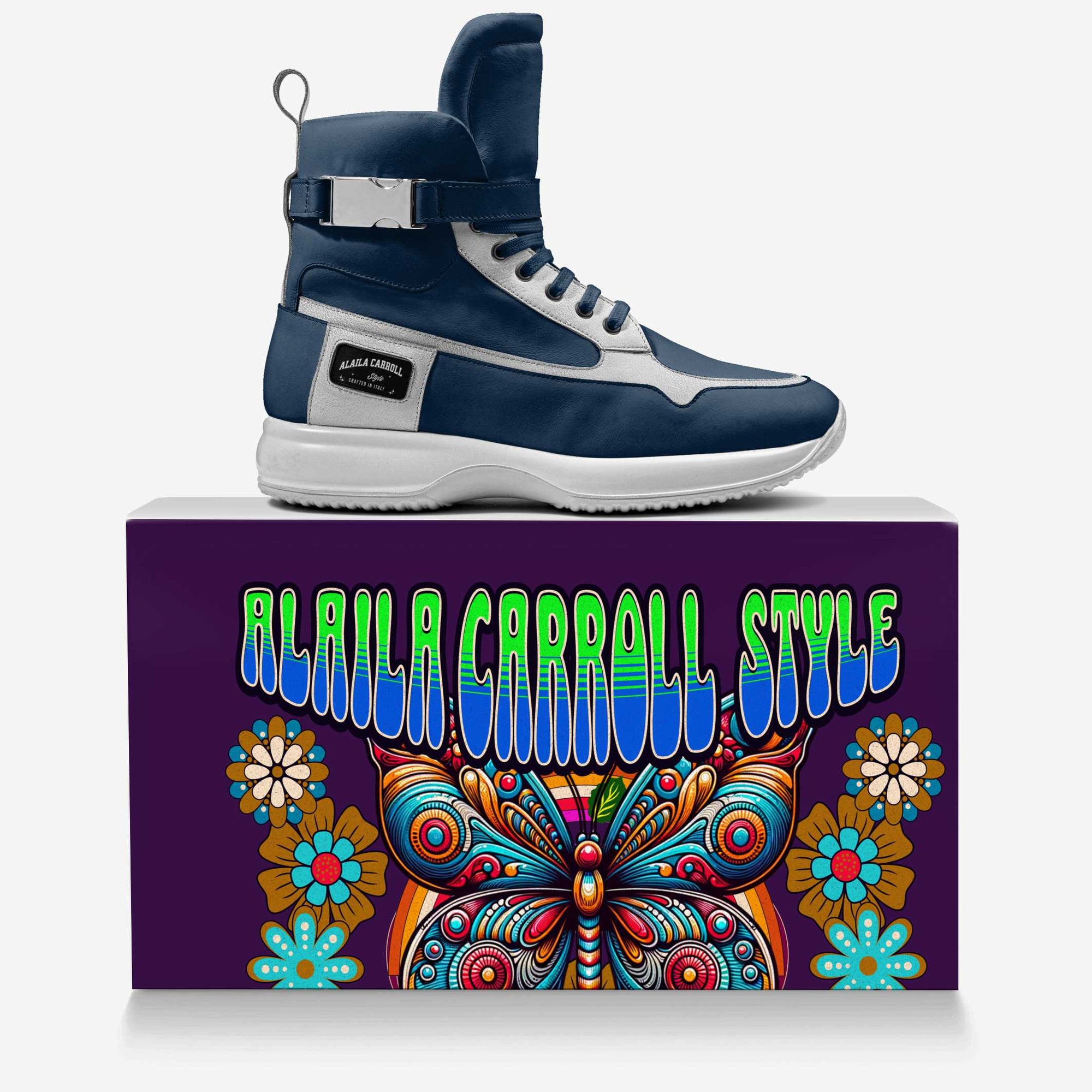 ACCESSORY HIGH TOP Navy & Silver