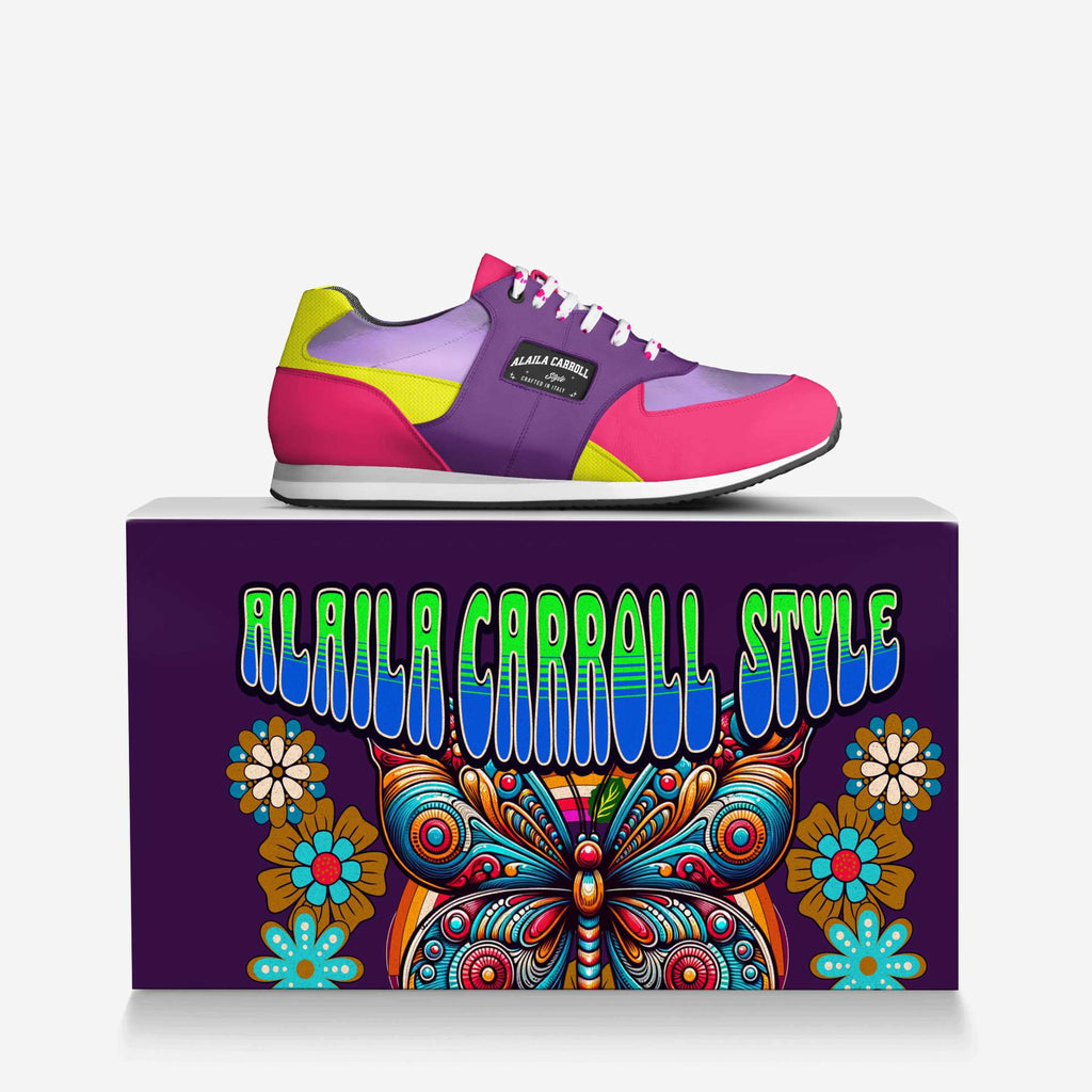 Sporty Running Trainer Pink, Purple, & Yellow