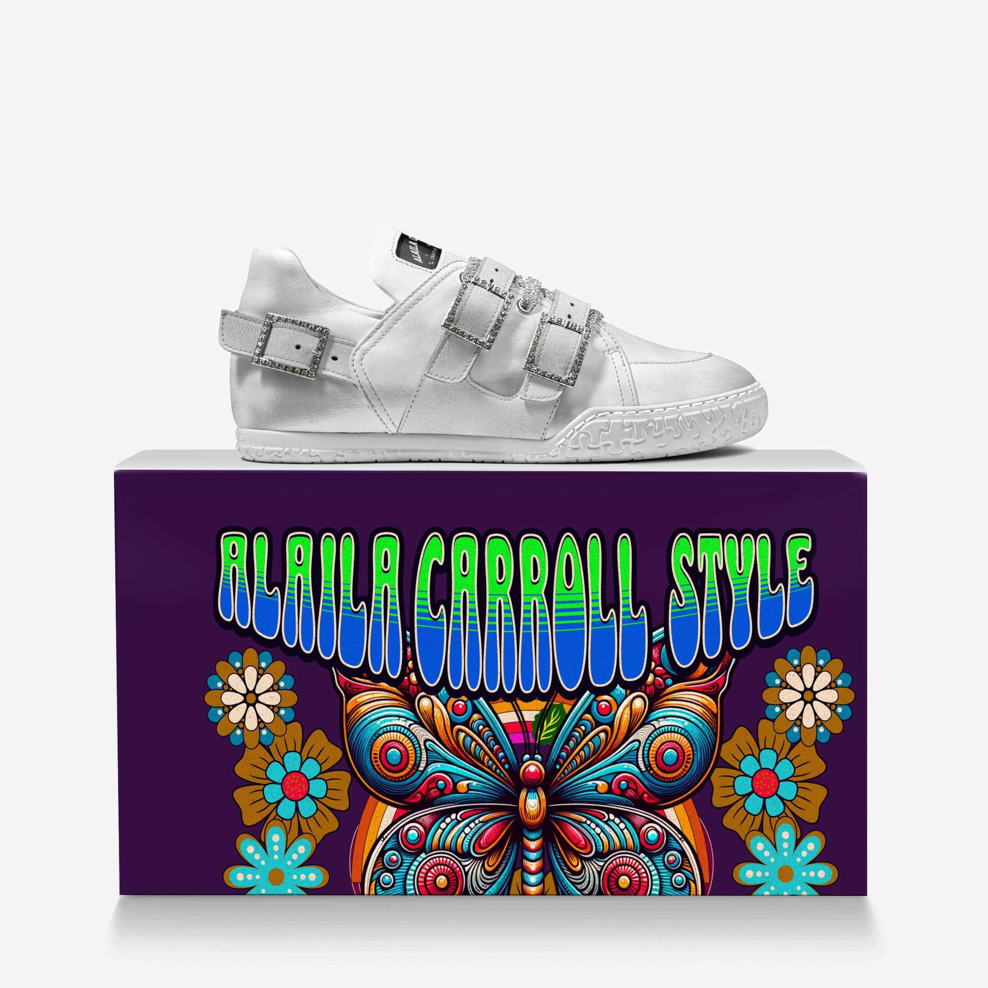 Bridal STRASS LUXE LOW TOP White & Silver