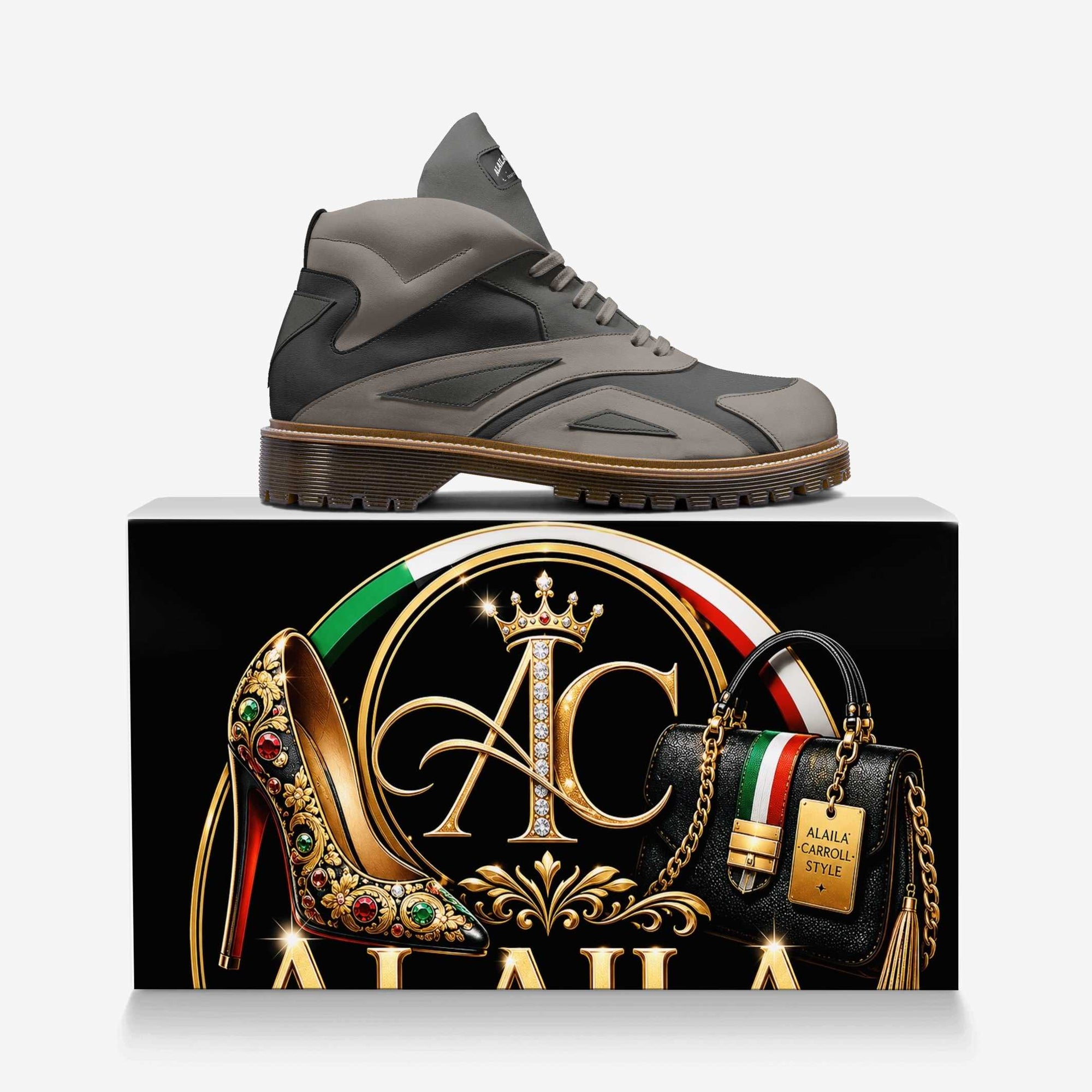 Future Style Boot Earth, Shark & Black – Futuristic Italian Style Made to Stand Out