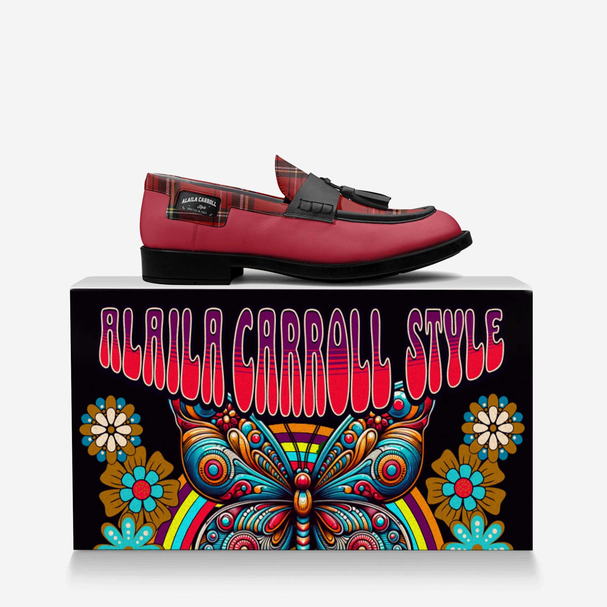 LUXE CLASSIC LOAFER – Red & Plaid