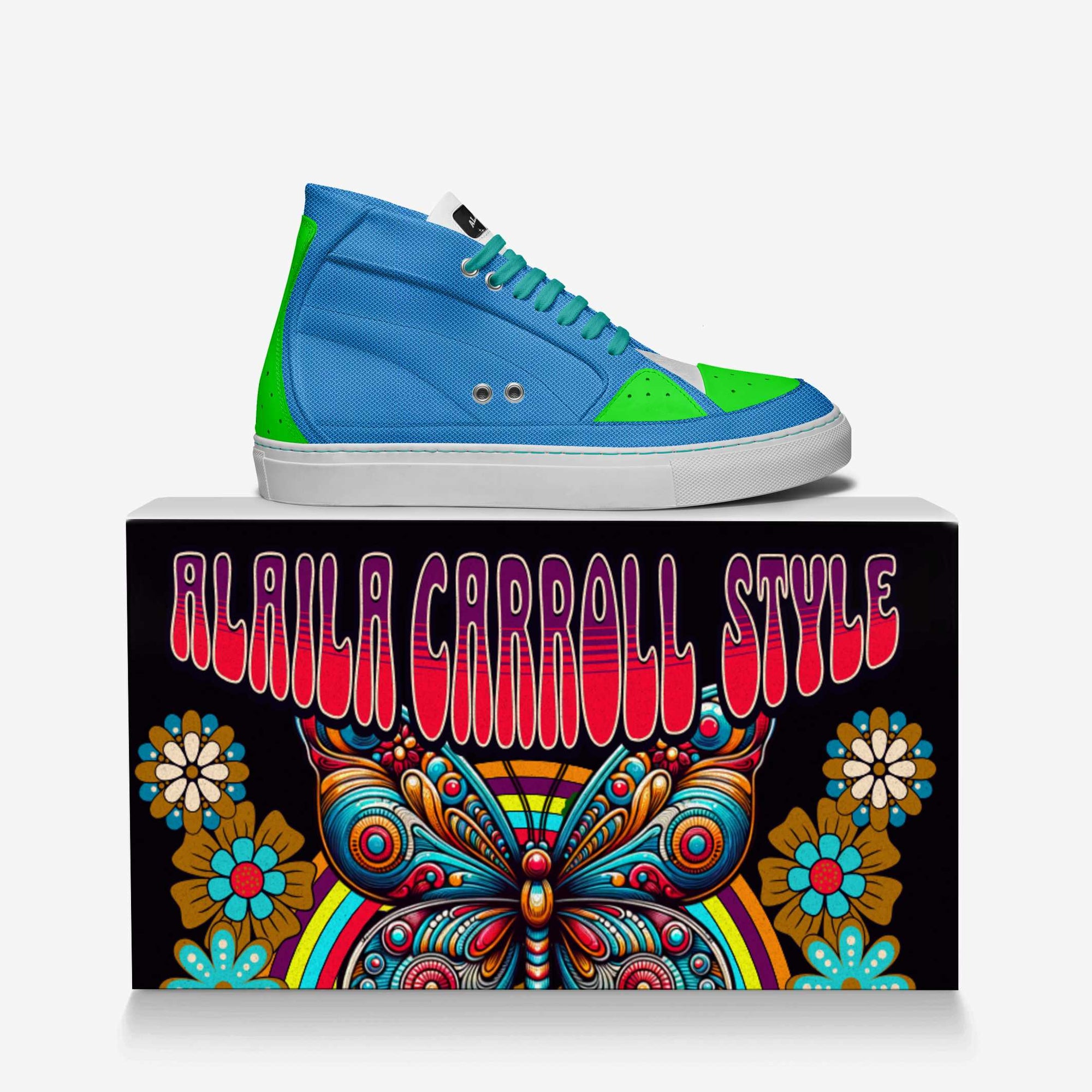 Aerodynamic Active Sneaker – Electric Blue, Lime & White