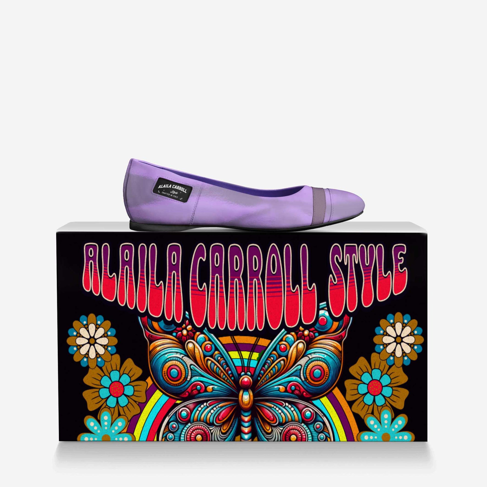 Minimal Ballerina Flat Lavender | Elegant Italian Women’s Flats | Alaila Carroll Style