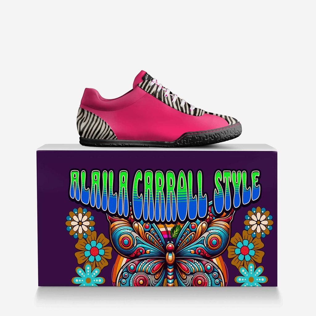 Sporty Low Top Pink & Zebra