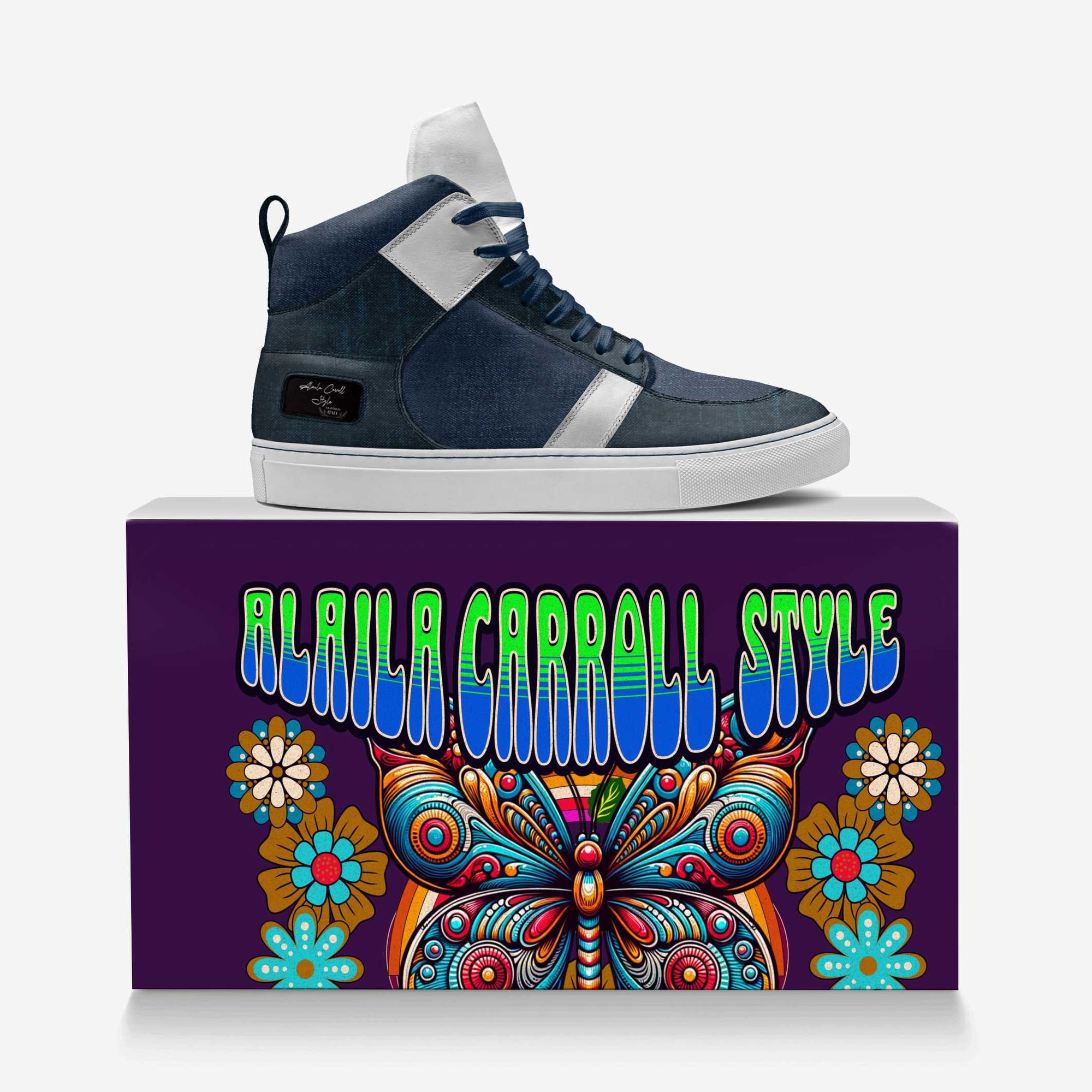 CLASSIC BALLER HIGH TOP Denim & White