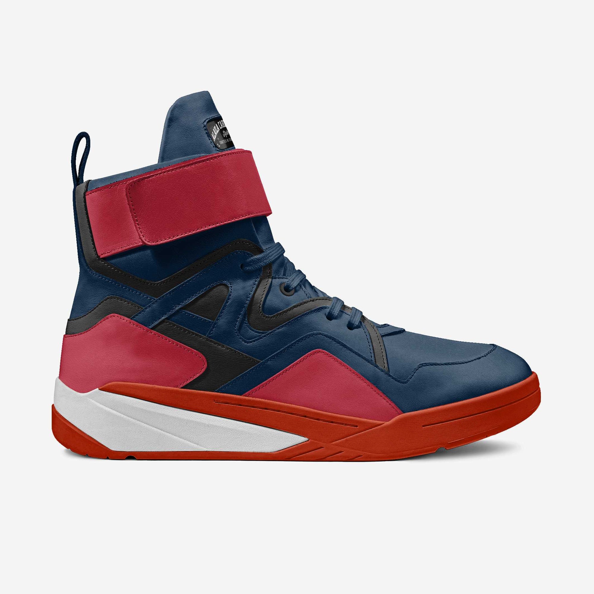 CONTEMPORARY STRAP HIGH TOP Red, Navy, Black, and White