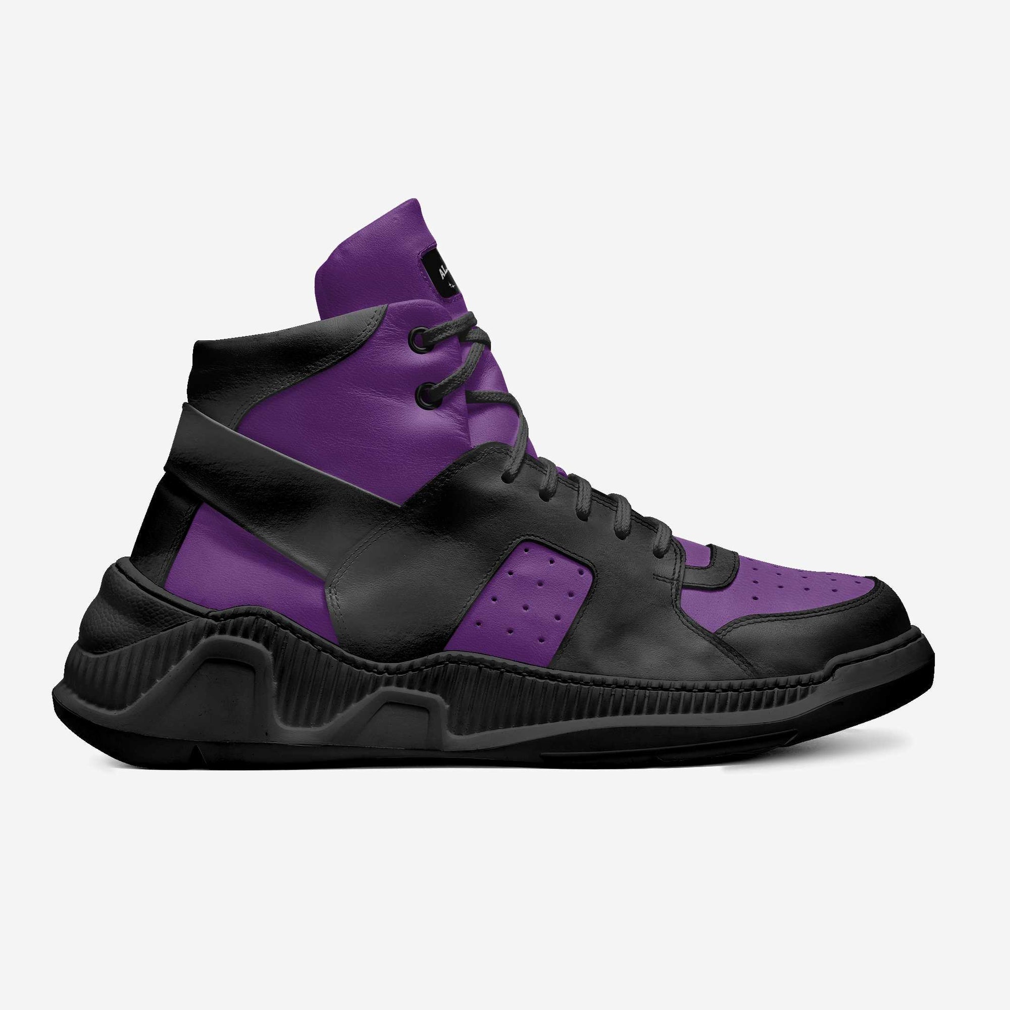 Chunky Basket Design Purple & Black