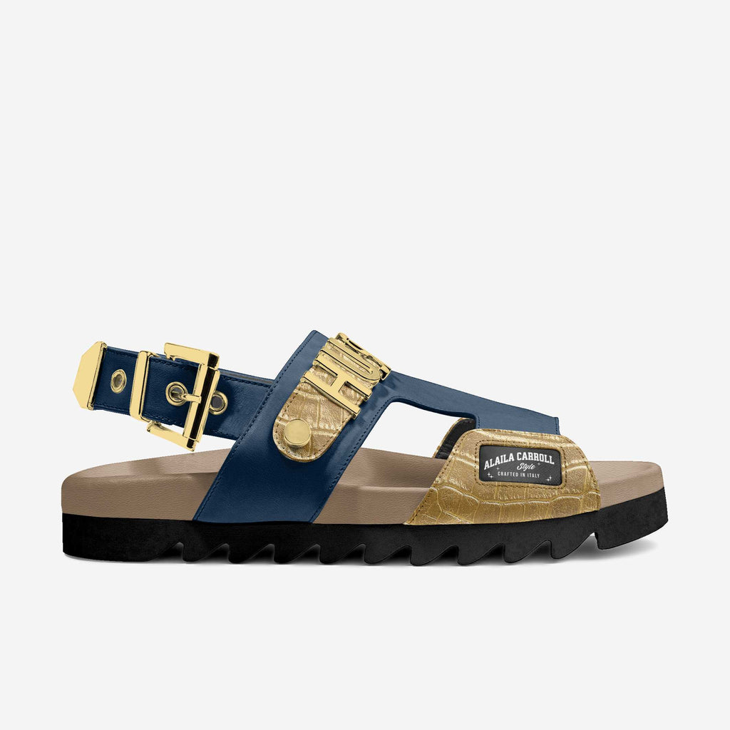 Luxe Metal Hustle Sandal Navy & Gold
