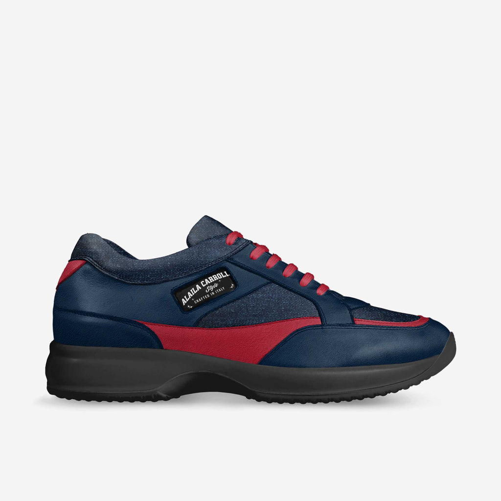 Fashion Walking Sneaker Navy, Red, & Denim