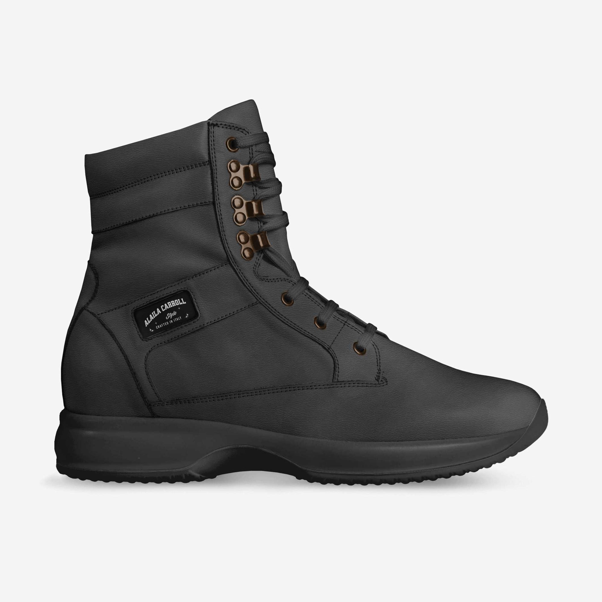 Hi Top Walking Sneaker Black on Black