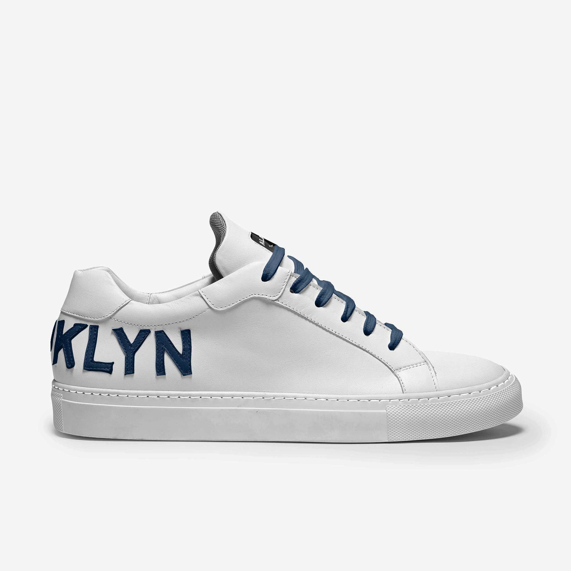 Contemporary Low Top White & Navy