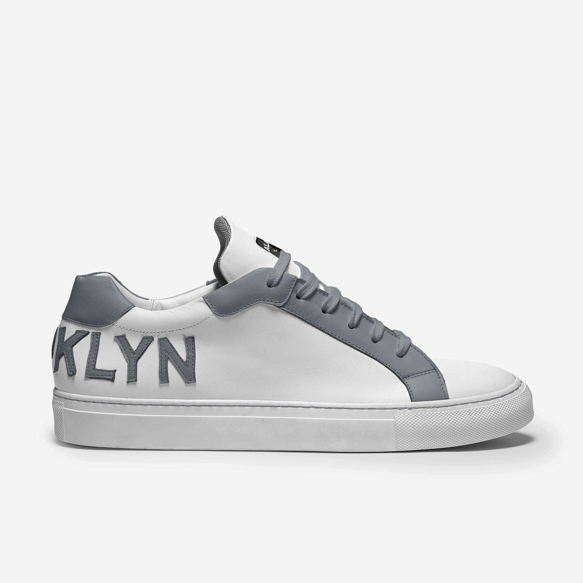 Contemporary Low Top White & Grey