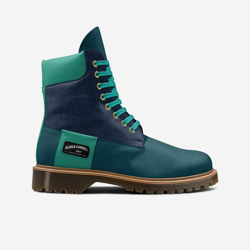 Classic Street High Boot Premium Jeans, Octane Leather & Aquatic Leather – Modern Street Style with Italian Craftsmanship