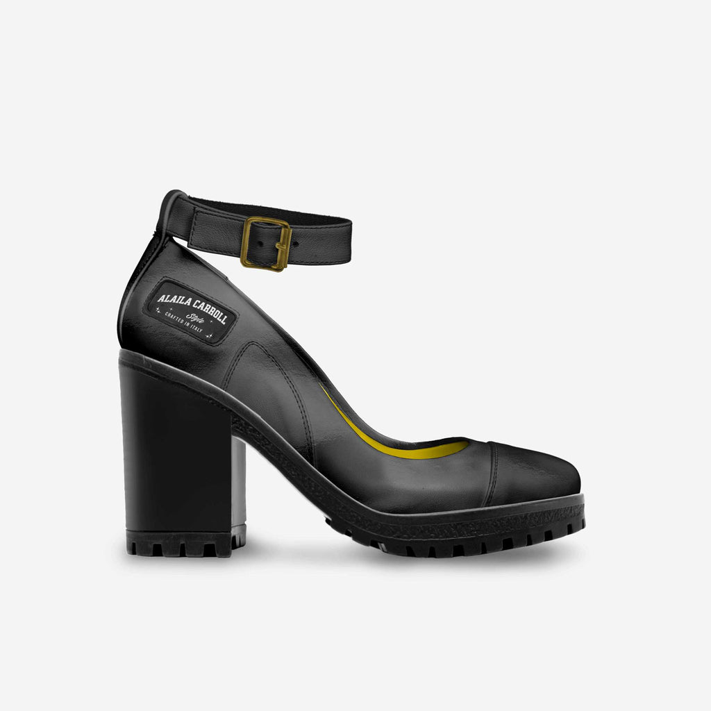 Ankle Strap Heel – Always Shining Varnish Black