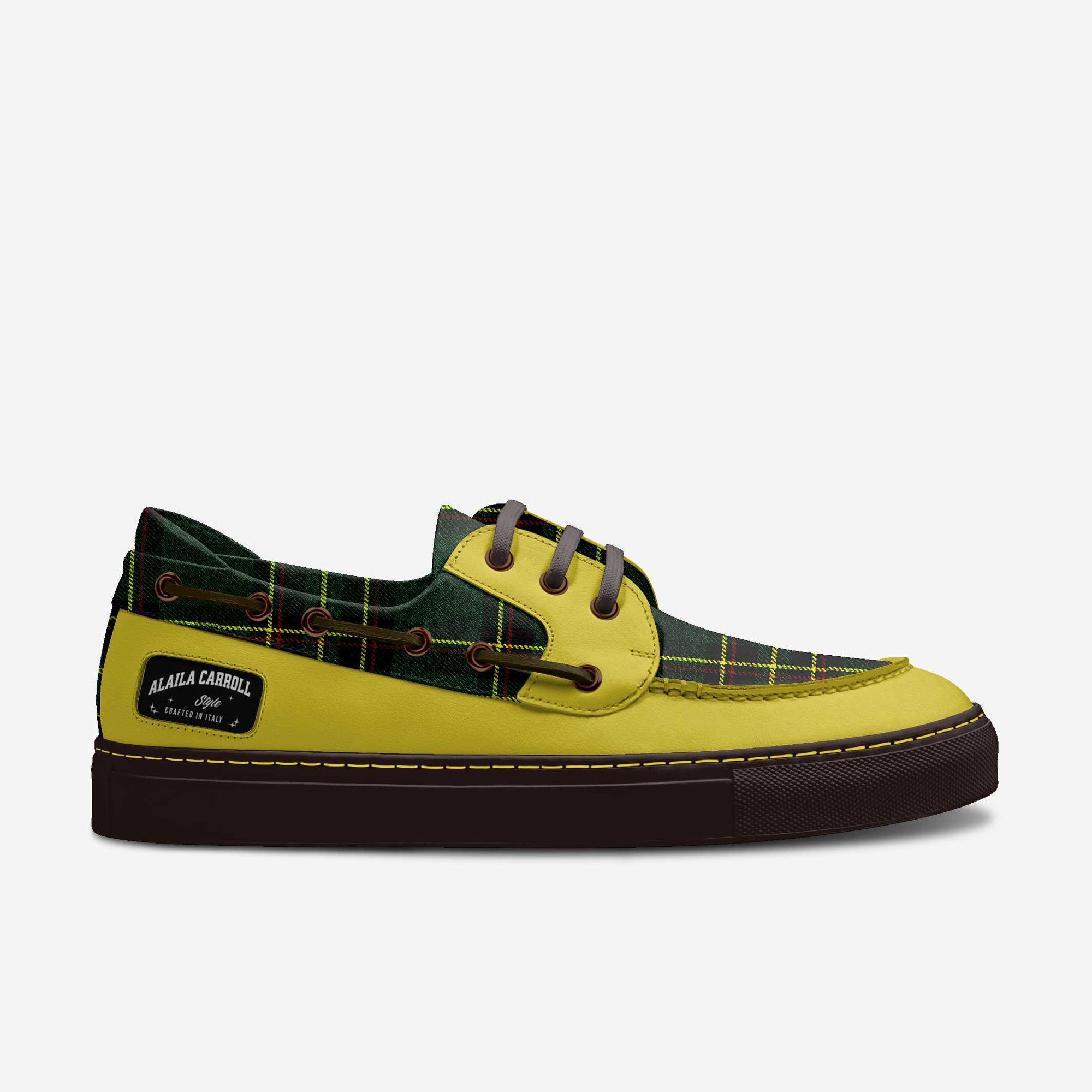Sporty Loafer Green Plaid, Mustard, & Dark Brown