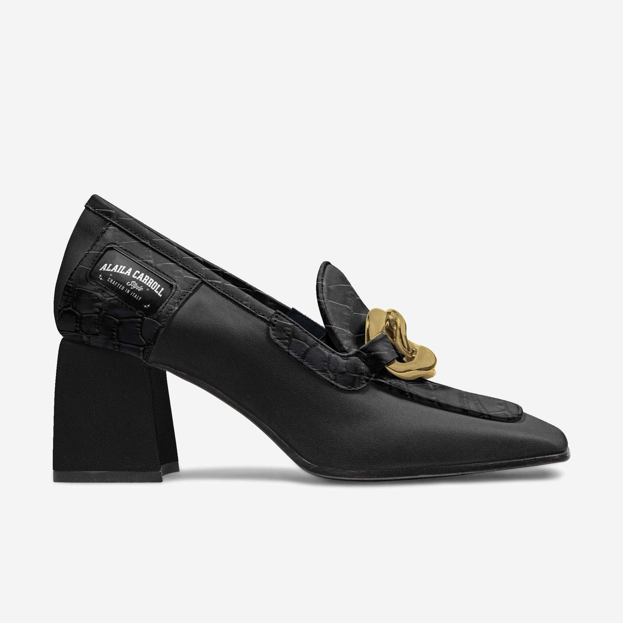 Retro Luxe Heel BLACK & GOLD