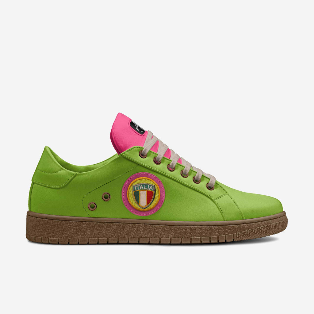 ECO VINTAGE LOW TOP Green & Pink