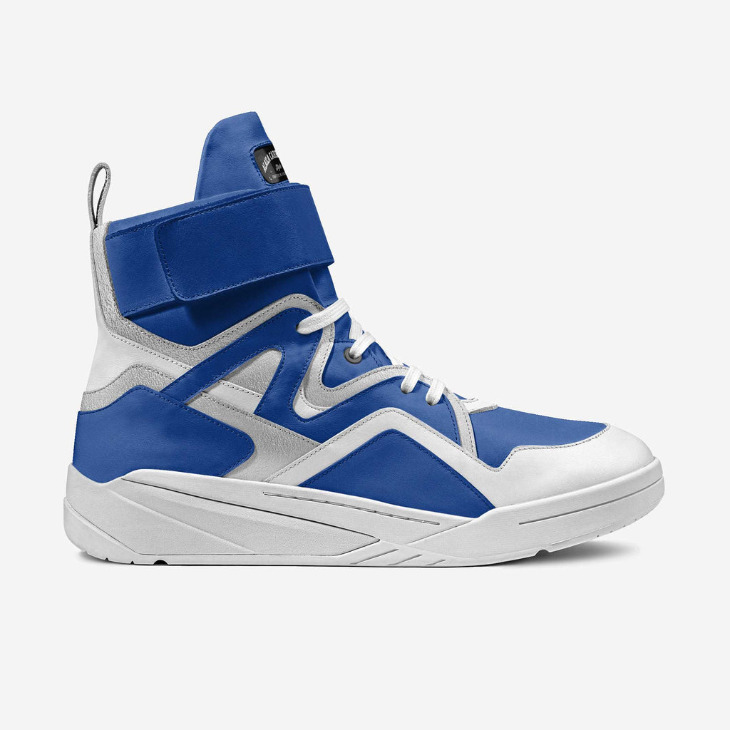 CONTEMPORARY STRAP HIGH TOP Blue, Silver, & White