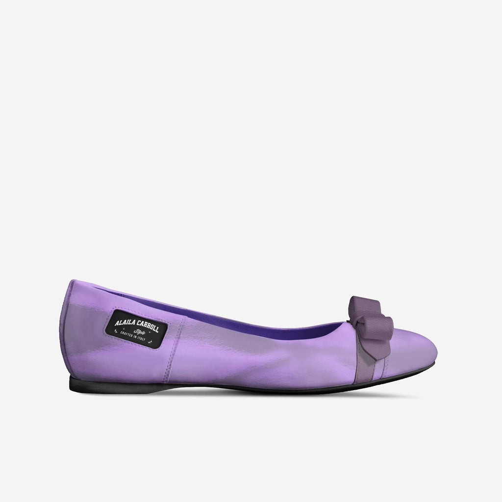 Bow Ballerina Flat, Lavender | Elegant Italian Women’s Flats | Alaila Carroll Style