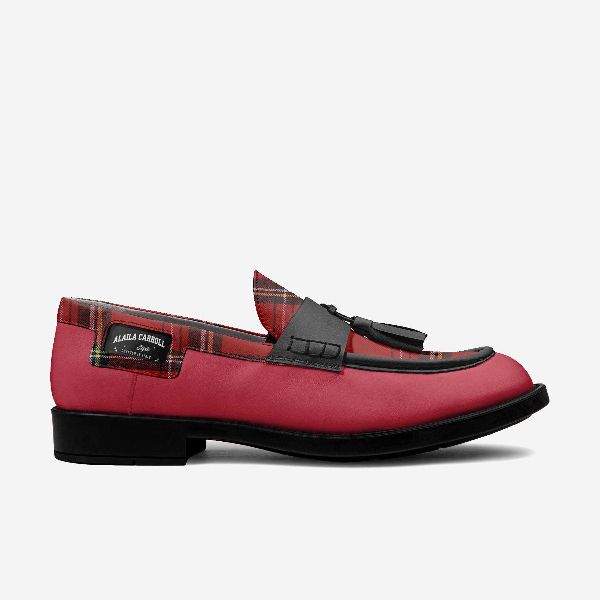 LUXE CLASSIC LOAFER – Red & Plaid