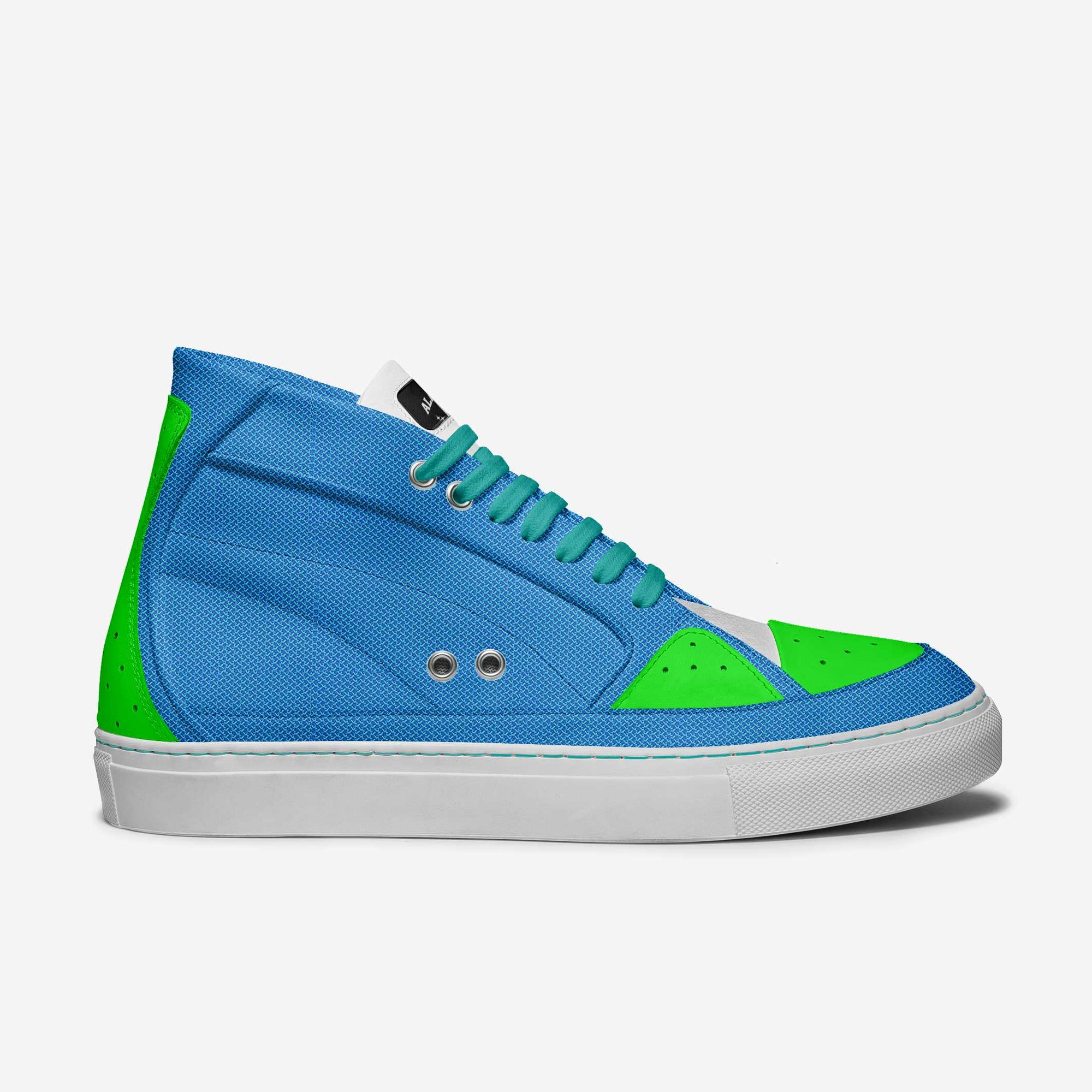 Aerodynamic Active Sneaker – Electric Blue, Lime & White