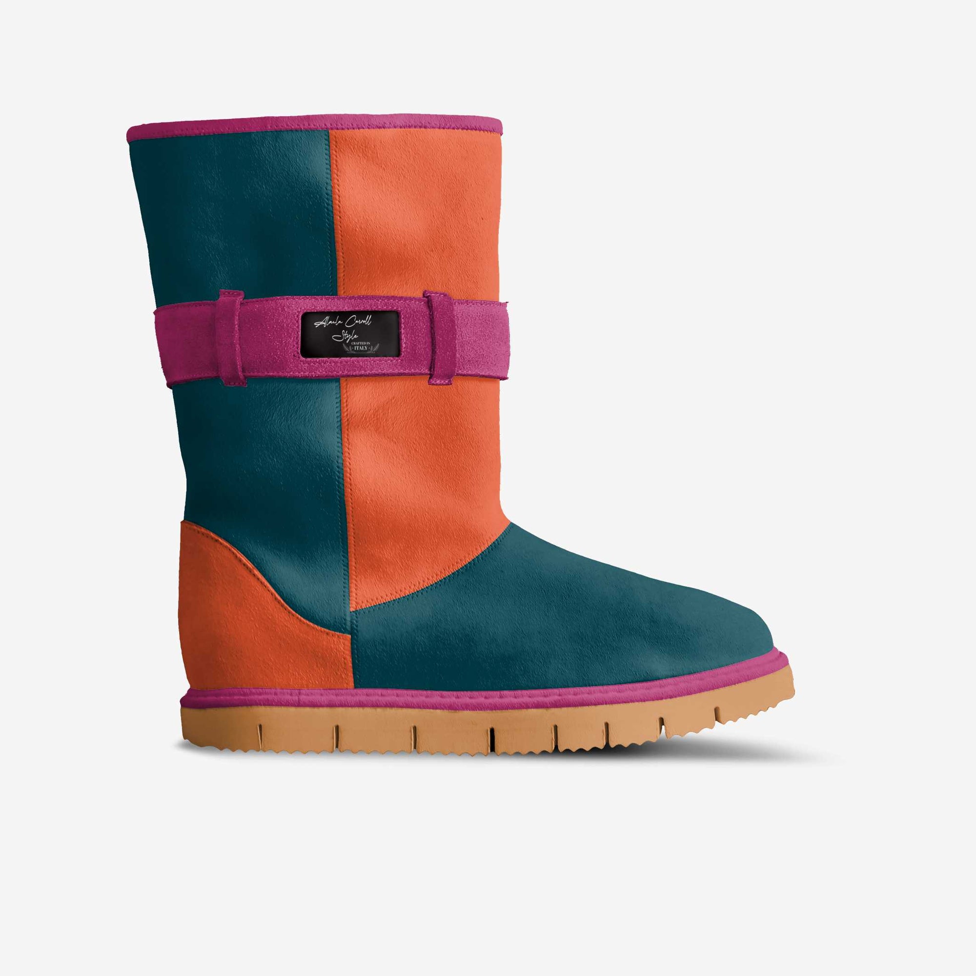 Belted Mid-Boot Teal, Rush, & Pink