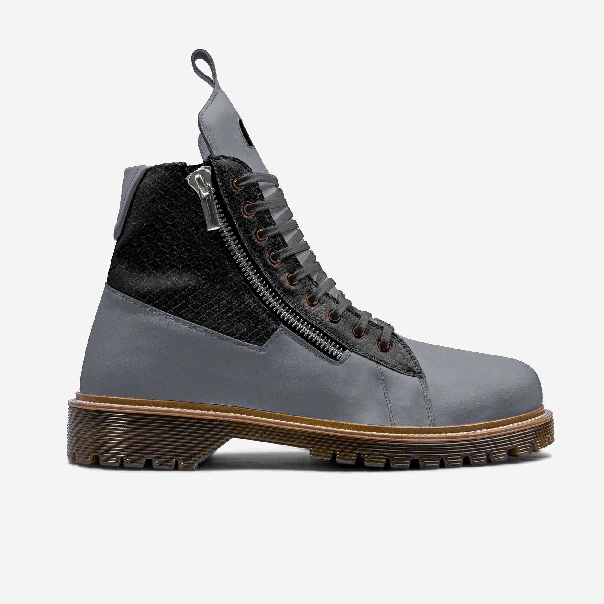 ZIP BOOT HIGH TOP Grey & Black