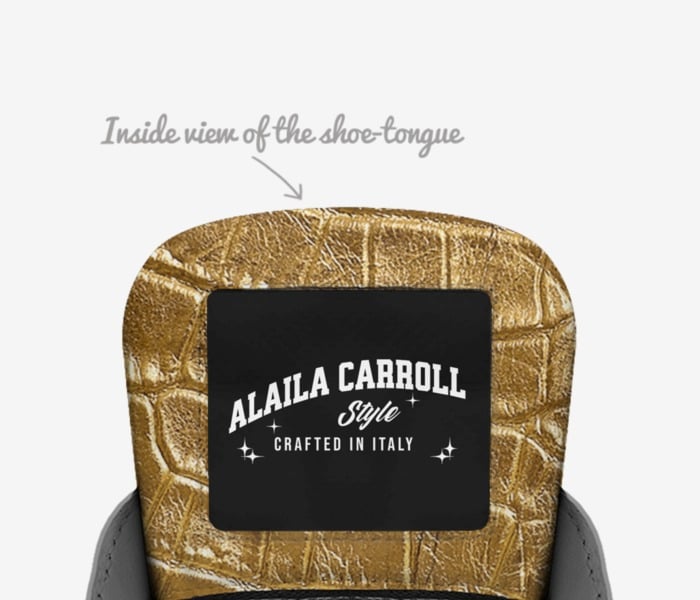 MODERN STRAP HIGH TOP Pink & Gold