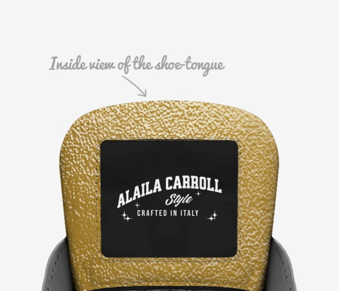 DESIGNER LACED HIGH-TOP – Gold